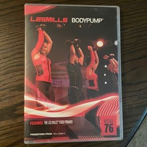 Les Mills Body Pump 76 clamshell (cd,dvd,choreography notes)